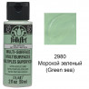2980 Морской зеленый Для любой поверхности Сатиновая акриловая краска Multi-Surface Folkart Plaid