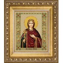 Икона святая мученица Ирина Картина из страз по номерам с рамкой Набор Чаривна Мить