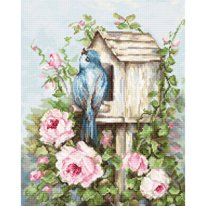  Птичий дом и розы Набор для вышивания Luca-S B2352