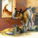 Котенок и козлята Набор для вышивания Риолис