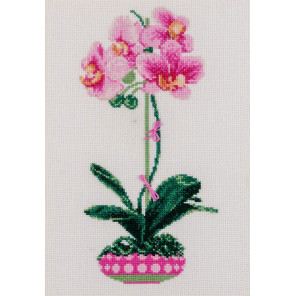  Розовая орхидея Набор для вышивания Риолис 1162