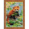 В рамке Красная панда Набор для вышивания Риолис 1627