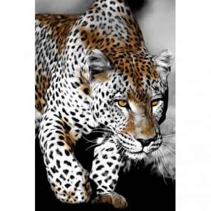 Пронзительный взгляд леопарда Алмазная вышивка мозаика Алмазное Хобби