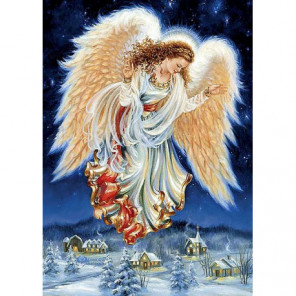 Снежный ангел, Дона Джелсингер Алмазная вышивка мозаика Алмазное Хобби