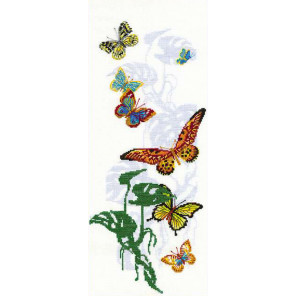 В рамке Экзотические бабочки Набор для вышивания Риолис 903
