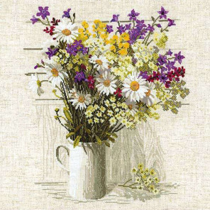 В рамке Полевые цветы Набор для вышивания Риолис 924