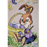 Фрагмент Пасхальный кролик Набор для вышивания Золотое Руно Д-063