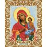  Богородица Воспитательница Канва с рисунком для вышивки бисером Божья Коровка 0068
