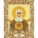 Богородица Знамение Канва с рисунком для вышивки бисером Божья коровка