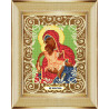 В рамке Богородица Милостливая Канва с рисунком для вышивки бисером Божья Коровка 0053