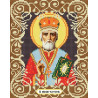  Святой Николай Канва с рисунком для вышивки бисером Божья Коровка 0050