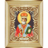 В рамке Святой Николай Канва с рисунком для вышивки бисером Божья Коровка 0050
