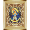 В рамке Богородица Остробрамская Канва с рисунком для вышивки бисером Божья Коровка 0046