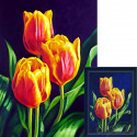 Тюльпанов цвет Алмазная вышивка мозаика Гранни