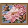  Бабочки на цветах Алмазная вышивка мозаика на подрамнике 3D TSGJ1015
