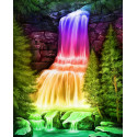 Радужный водопад Алмазная вышивка мозаика
