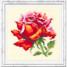 В рамке Красная роза Набор для вышивания Чудесная игла 150-003