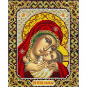 Святая Богородица Корсунская Набор для частичной вышивки бисером Паутинка