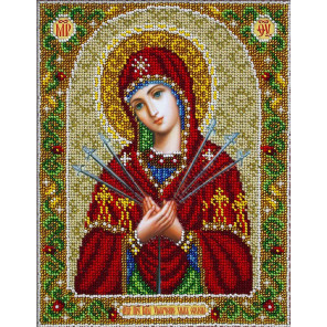  Святая Богородица Умягчение злых сердец Набор для частичной вышивки бисером Паутинка Б-1096