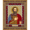 В рамке Святой Андрей Боголюбский Набор для частичной вышивки бисером Паутинка Б-721