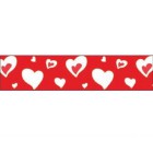 Сердца на красном Скотч декоративный для скрапбукинга Stamperia