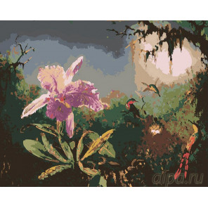 Раскладка Закатный цвет Раскраска картина по номерам на холсте RA004