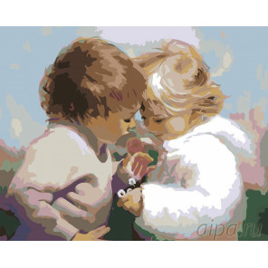 Раскладка Букетик ромашек Раскраска картина по номерам на холсте RA026