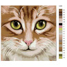 Схема Кошка Люся Раскраска по номерам на холсте Живопись по номерам A396