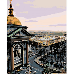 Раскладка Вид на Петербург Раскраска по номерам на холсте Живопись по номерам Z3118