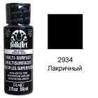 2934 Лакричный Для любой поверхности Сатиновая акриловая краска Multi-Surface Folkart Plaid