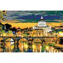 Вечер в Риме Раскраска по номерам на холсте Живопись по номерам