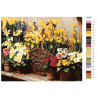 Раскладка Многообразие цветов Раскраска картина по номерам на холсте KTMK-006954