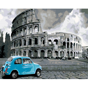 Раскладка Римские каникулы Раскраска по номерам на холсте Живопись по номерам KTMK-951181