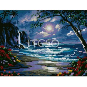 Морской закат Алмазная вышивка (мозаика) Iteso