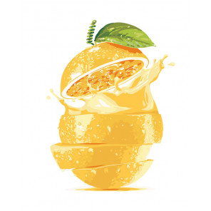  Апельсиновый сок Раскраска по номерам на холсте Живопись по номерам KTMK-43458