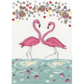  Любовь фламинго Набор для вышивания Bothy Threads XKA9