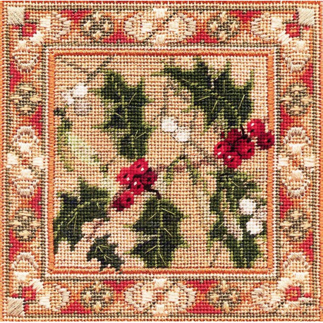  Holly & Mistletoe Набор для вышивания Derwentwater Designs  IM407