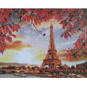 Осень в Париже Алмазная вышивка мозаика на подрамнике Painting Diamond