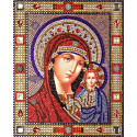 Казанская икона Божьей Матери Алмазная вышивка термостразами Преобрана
