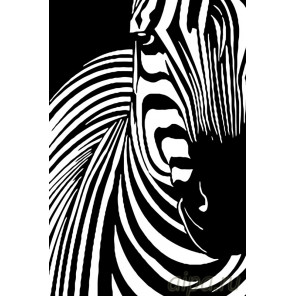 Схема Окрас зебры Раскраска по номерам на холсте Живопись по номерам PA95