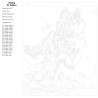 Схема Северный пес Раскраска картина по номерам на холсте KTMK-43914