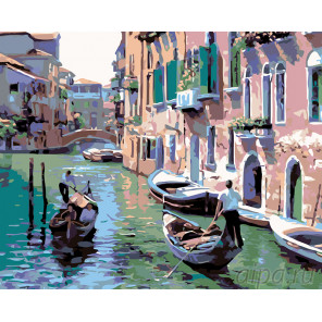  Венецианская прогулка Раскраска картина по номерам на холсте  KTMK-97332