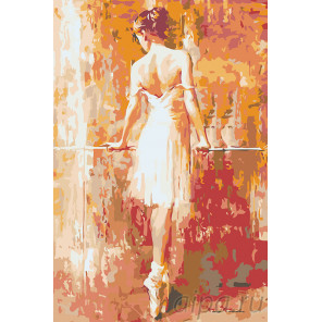 раскладка Тонкий стан балерины Раскраска картина по номерам на холсте