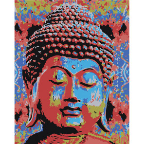  Радужный Будда Раскраска картина по номерам на холсте RA308-80x100