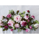 Розовые розы Набор для вышивания лентами