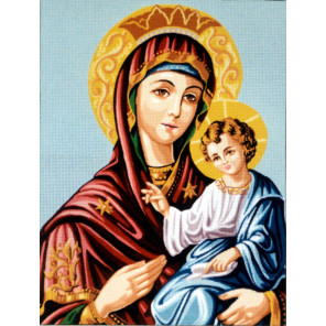 Дева Мария с младенцем Канва жесткая с рисунком для вышивки Gobelin L