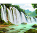 Горный водопад Алмазная вышивка мозаика Алмазное Хобби