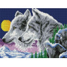  Ночные волки Алмазная мозаика вышивка на подрамнике EF573
