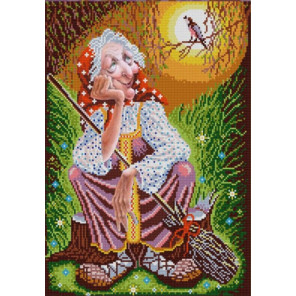  Бабушка Яга Ткань с нанесенным рисунком для вышивки бисером Конек 9995