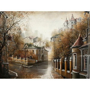 Внешний вид коробки Московская осень Раскраска картина по номерам на холсте с цветной схемой KK0029